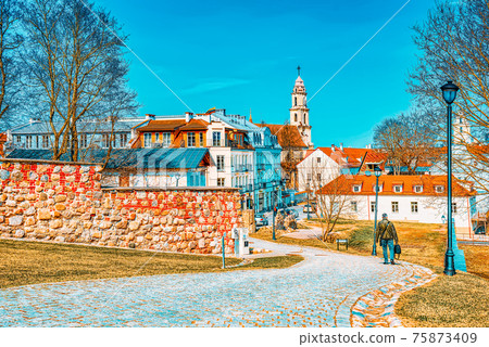 Bastion of the Vilnius City Wall. Lithuania. Bastion of the Vilnius City Wall. Lithuania. 75873409