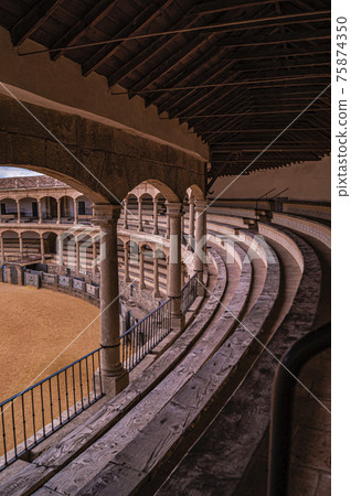 Bull arena in the Spanish town of Ronda 75874350