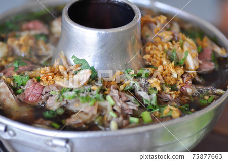 meat soup or beef soup or noodles meat soup or beef soup or noodles 75877663