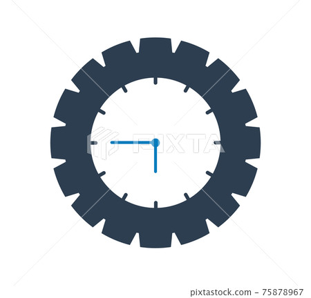 Clock Icon. Flat style vector EPS. 75878967