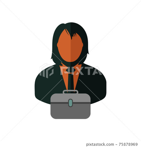 Business man Icon. Flat style vector EPS. - Stock Illustration ...