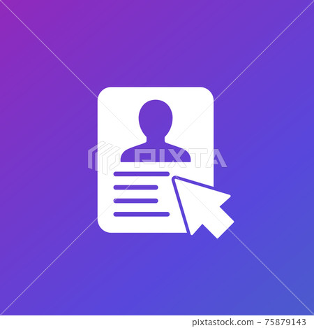 account icon for web, vector account icon for web, vector 75879143