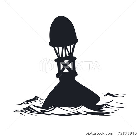 Buoy. Vector drawing Buoy. Vector drawing 75879989