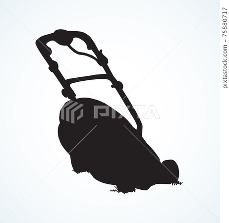 Lawn mower. Vector drawing 75880717