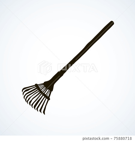 Fan rake. Vector drawing Fan rake. Vector drawing 75880718