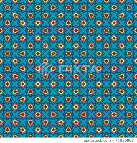 Oriental blue pattern 75880968