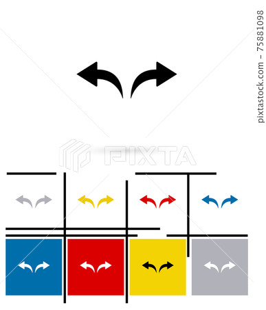 Undo and redo arrows icon - Stock Illustration [75881098] - PIXTA