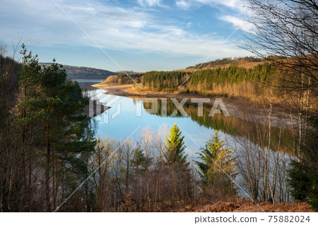 Dhunn water reservoir, Bergisches Land, Germany Dhunn water reservoir, Bergisches Land, Germany 75882024