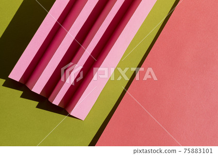 Abstract green and pink colored paper texture. Abstract green and pink colored paper texture. 75883101