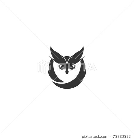 Owl logo vector icon design template - Stock Illustration [75883552 ...