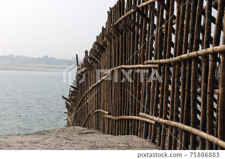bamboo fence and wall for safety of beach sand bamboo fence and wall for safety of beach sand 75886883