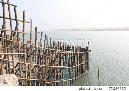 bamboo fence and wall for safety of beach sand bamboo fence and wall for safety of beach sand 75886885