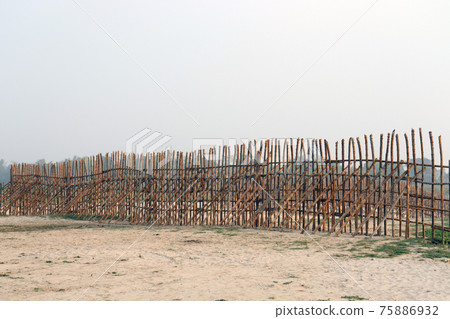 bamboo fence and wall for safety of beach sand bamboo fence and wall for safety of beach sand 75886932