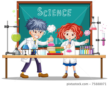 Researcher experiment in the laboratory Researcher experiment in the laboratory 75888071