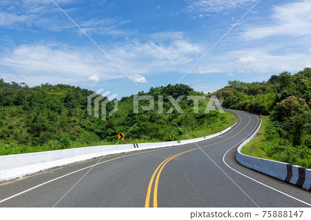 Road over top of mountains Road over top of mountains 75888147
