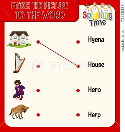 Match the picture to the word worksheet for children Match the picture to the word worksheet for children 75888328
