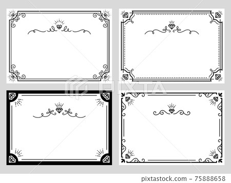 Jewel Weapon Decorative Frame and Line Decorative Set Jewel Weapon Decorative Frame and Line Decorative Set 75888658