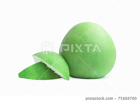 pomelo fruit (Thailand Siam ruby pomelo) isolate on white background. pomelo fruit (Thailand Siam ruby pomelo) isolate on white background. 75888700