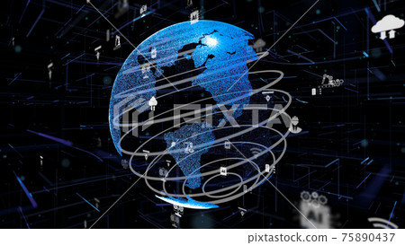 Industry 4.0 digital cyber technology innovation concept 75890437