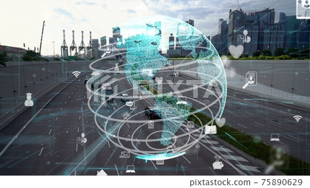 Global connection and the internet network modernization in smar Global connection and the internet network modernization in smar 75890629
