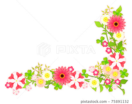 Colorful spring flower illustration material Colorful spring flower illustration material 75891132
