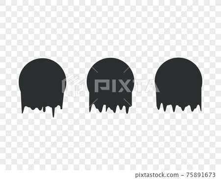 Dripping circle, drops, paint, abstract. Vector illustration. Dripping circle, drops, paint, abstract. Vector illustration. 75891673