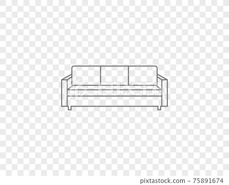 Interior, couch, sofa, furniture icon. Vector illustration. Interior, couch, sofa, furniture icon. Vector illustration. 75891674