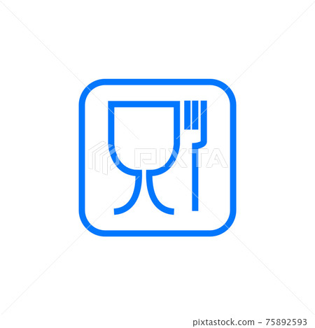 Food safe symbol. Not suitable for food icon. No food grade symbol. Vector illustration. 75892593