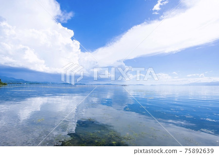 Lake Biwa summer scenery Lake Biwa summer scenery 75892639