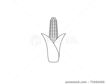 Corn, breakfast, food. Vector illustration, flat design. 75892689