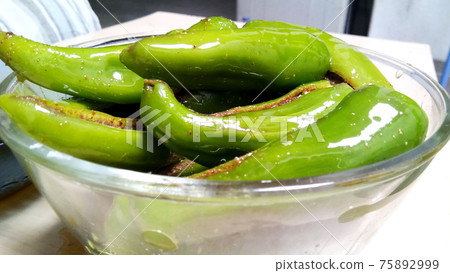 Indian Spicy Green Chilli Pickle Also Know as Mirchi Ka Achaar Indian Spicy Green Chilli Pickle Also Know as Mirchi Ka Achaar 75892999