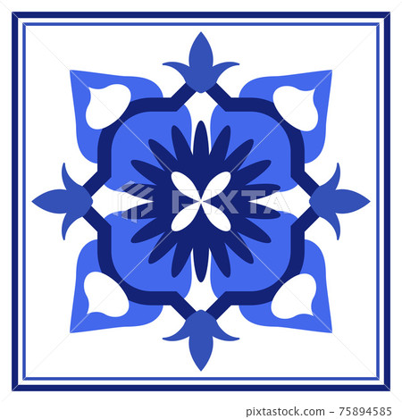Azulejos portuguese traditional ornamental tile Azulejos portuguese traditional ornamental tile 75894585