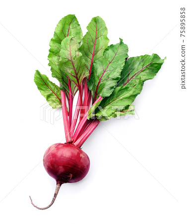 Beet root on white backgrounds. 75895858