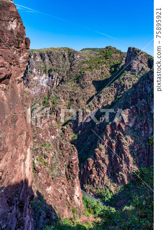 Gorges de Daluis or Chocolate canyon in Provence-Alpes, France. Gorges de Daluis or Chocolate canyon in Provence-Alpes, France. 75895921