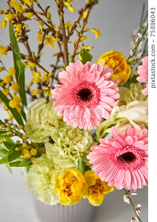 Bouquet 013. Finished flower arrangement in a vase for home. Flowers bunch, set for interior. Fresh cut flowers for decoration home. European floral shop. Delivery fresh cut flower. Bouquet 013. Finished flower arrangement in a vase for home. Flowers bunch, set for interior. Fresh cut flowers for decoration home. European floral shop. Delivery fresh cut flower. 75896043