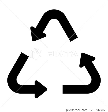 Triangular arrow - Stock Illustration [75896307] - PIXTA