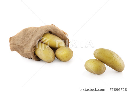 potatoes isolated on a white background.. 75896728