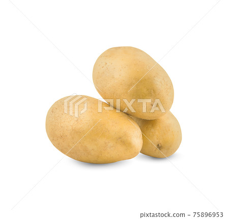 potato isolated on a white background potato isolated on a white background 75896953