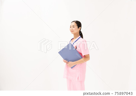 Medical image medical record nurse Medical image medical record nurse 75897043