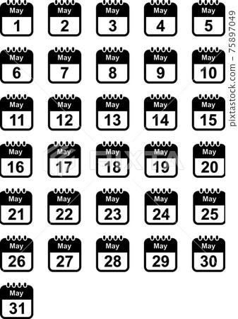 Icon, calendar, calendar, schedule, calendar, satsuki, may, may, may, spring, black Icon, calendar, calendar, schedule, calendar, satsuki, may, may, may, spring, black 75897049