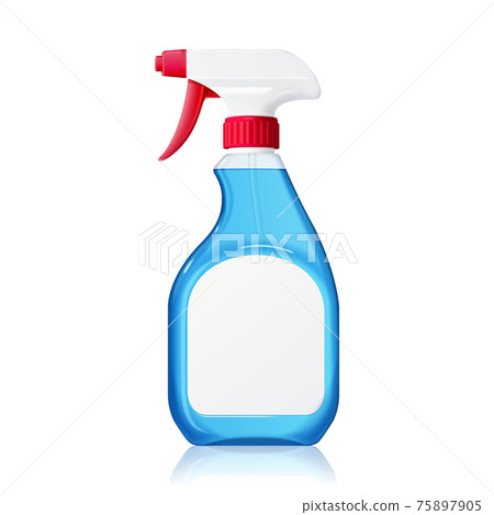 Cleaner plastic bottle mockup Cleaner plastic bottle mockup 75897905