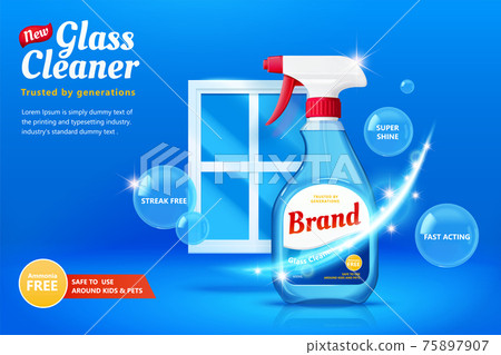 Glass cleaner promo banner 75897907