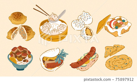 Taiwan doodle street food 75897912