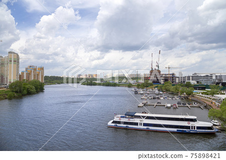 High-rise residential buildings on the river bank, Krasnogorsk, Moscow region, Russia High-rise residential buildings on the river bank, Krasnogorsk, Moscow region, Russia 75898421