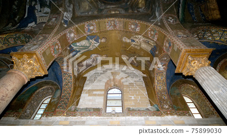 The interior of the church of St. Mary, Palermo, Sicily, Italy 75899030