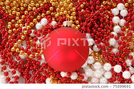 Christmas decoration on white background Christmas decoration on white background 75899691