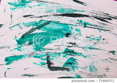 oil paint brush strokes on paper. multicoloure oil paint brush strokes on paper. multicoloure 75900552