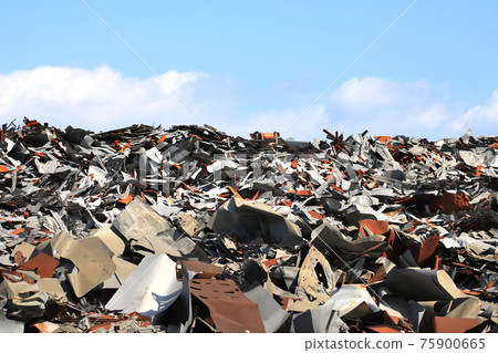 Stacked metal industrial waste Stacked metal industrial waste 75900665