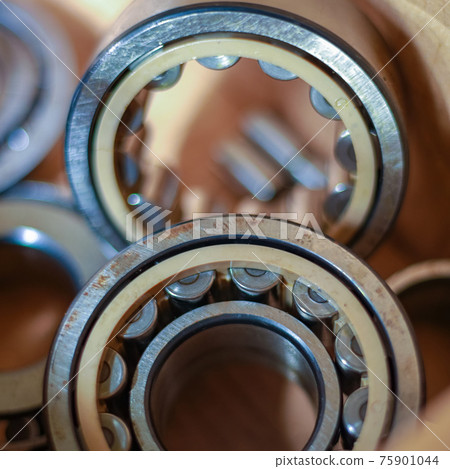 Ball bearing with other details close up Ball bearing with other details close up 75901044