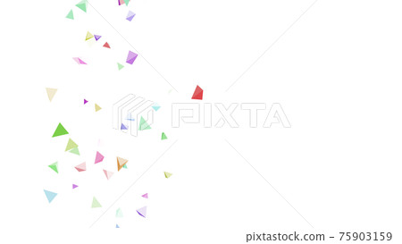 CG pyramid Many floating triangular pyramids CG pyramid Many floating triangular pyramids 75903159